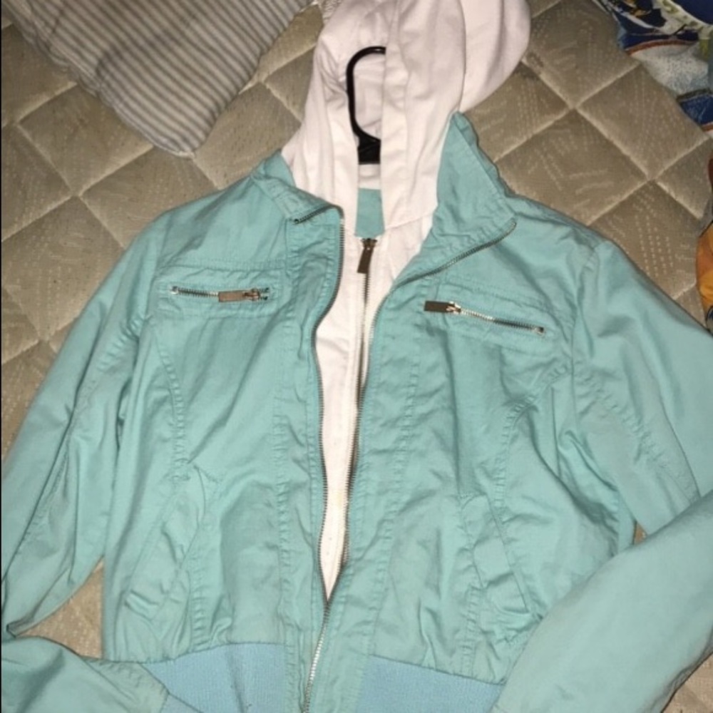 baby blue hoodie